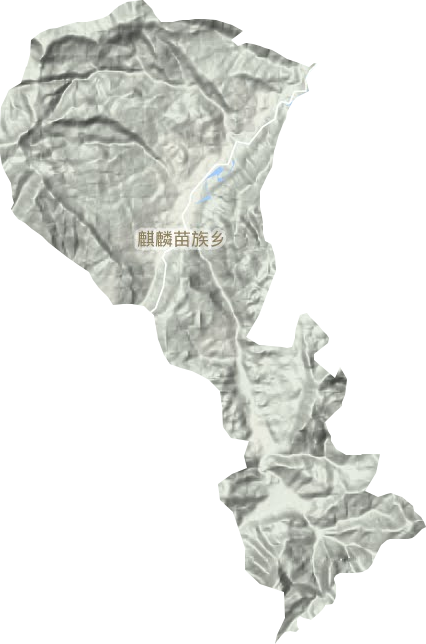 麒麟苗族乡地形图