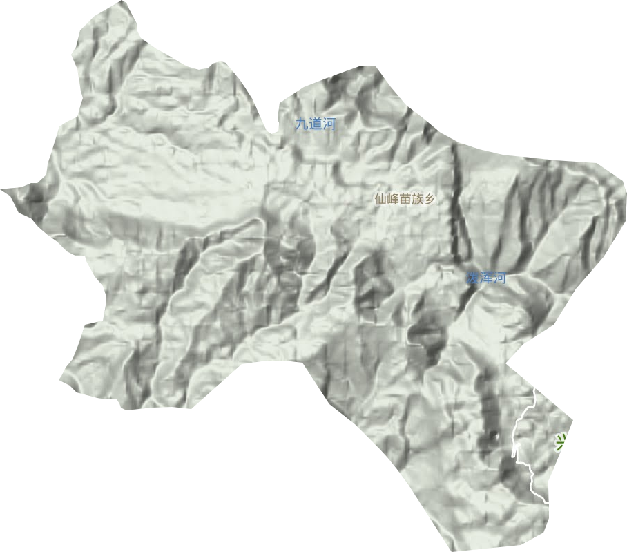 仙峰苗族乡地形图