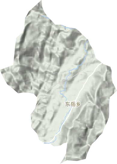 东岳乡地形图