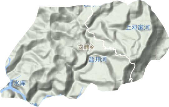 龙滩乡地形图