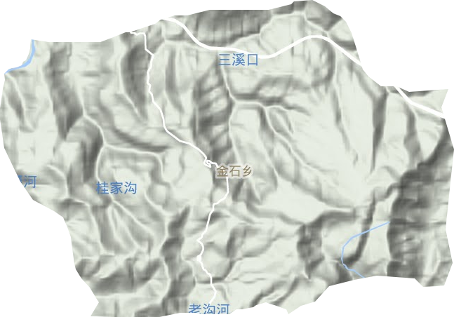 金石乡地形图