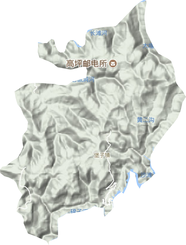堡子镇地形图