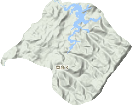 黄庭乡地形图