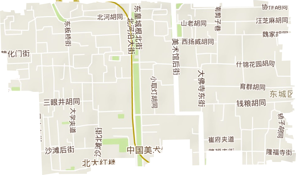 景山街道地形图