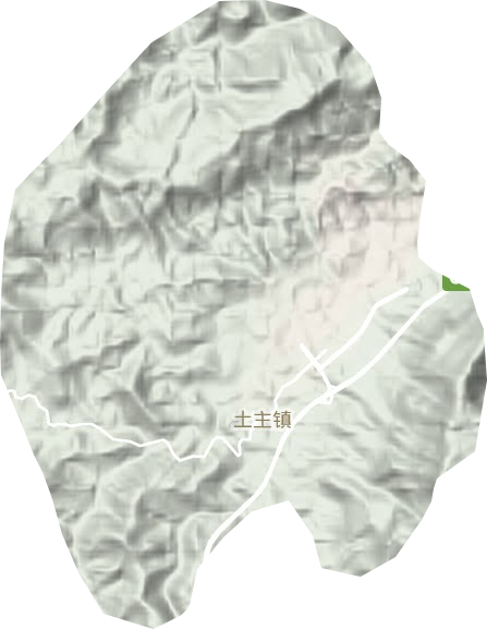 土主镇地形图