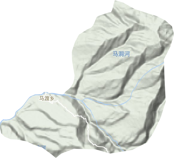马渡乡地形图