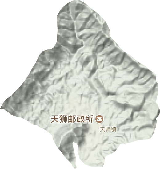 天师镇地形图