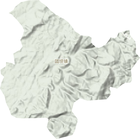 团坝镇地形图