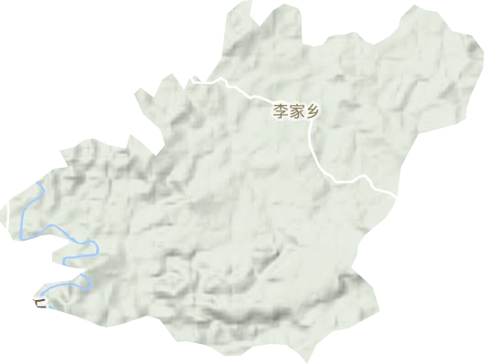 李家乡地形图
