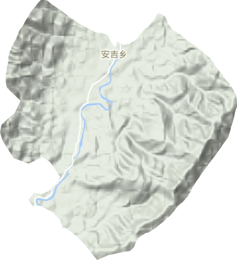 安吉乡地形图