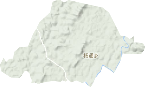 杨通乡地形图