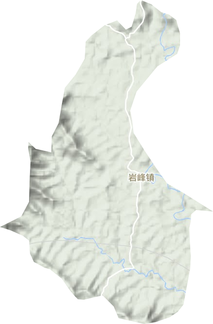 岩峰镇地形图