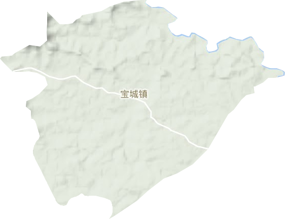 宝城镇地形图