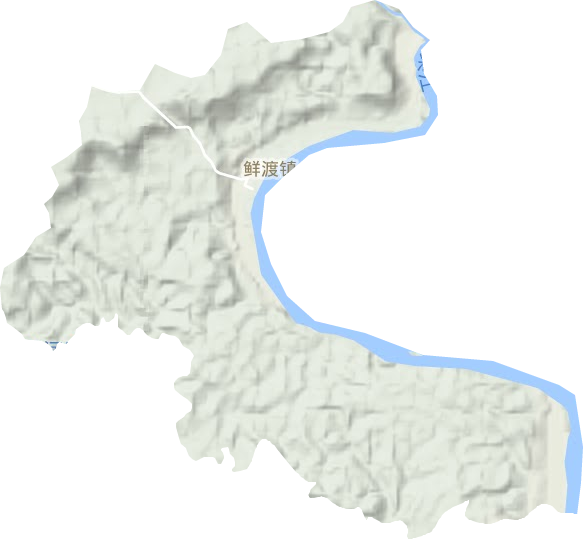 鲜渡镇地形图