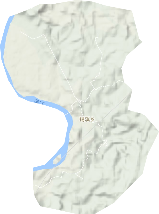 锡溪乡地形图