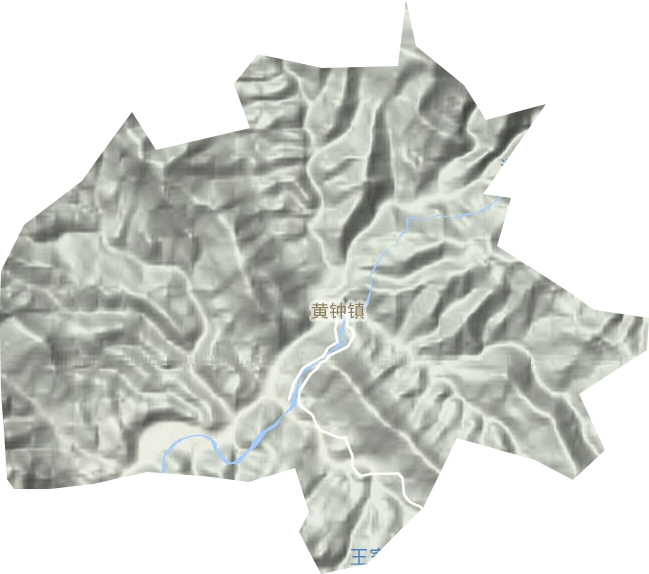 黄钟镇地形图