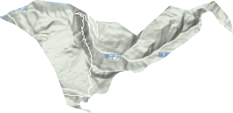 庙垭乡地形图