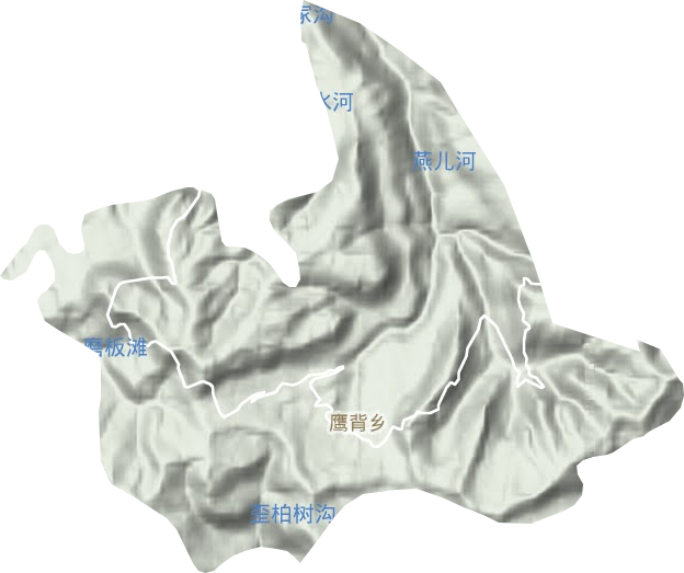 鹰背乡地形图