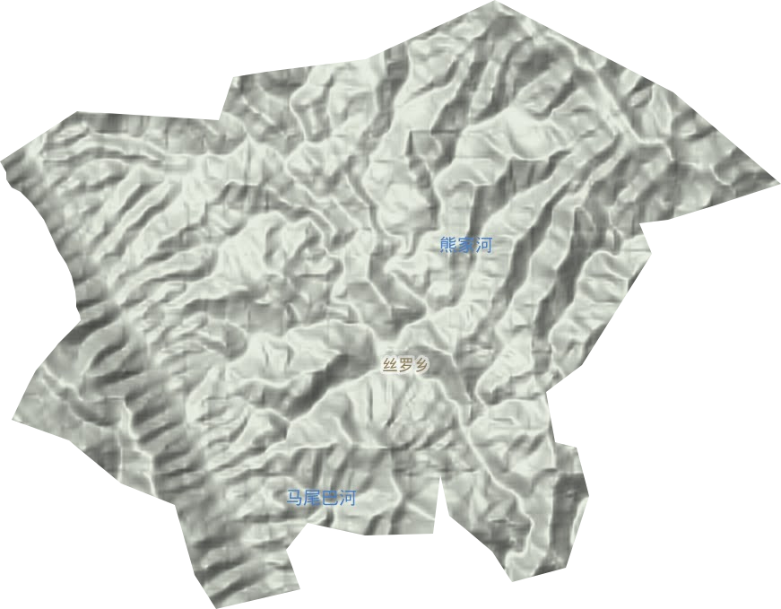 丝罗乡地形图