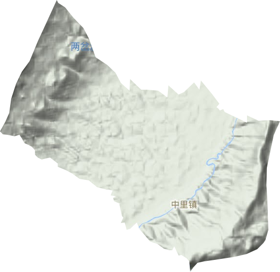 中里镇地形图