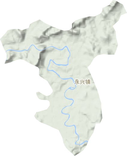 永兴镇地形图
