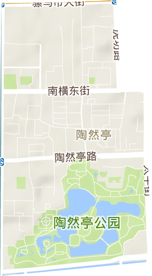 陶然亭街道地形图