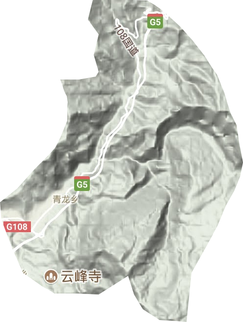 青龙乡地形图
