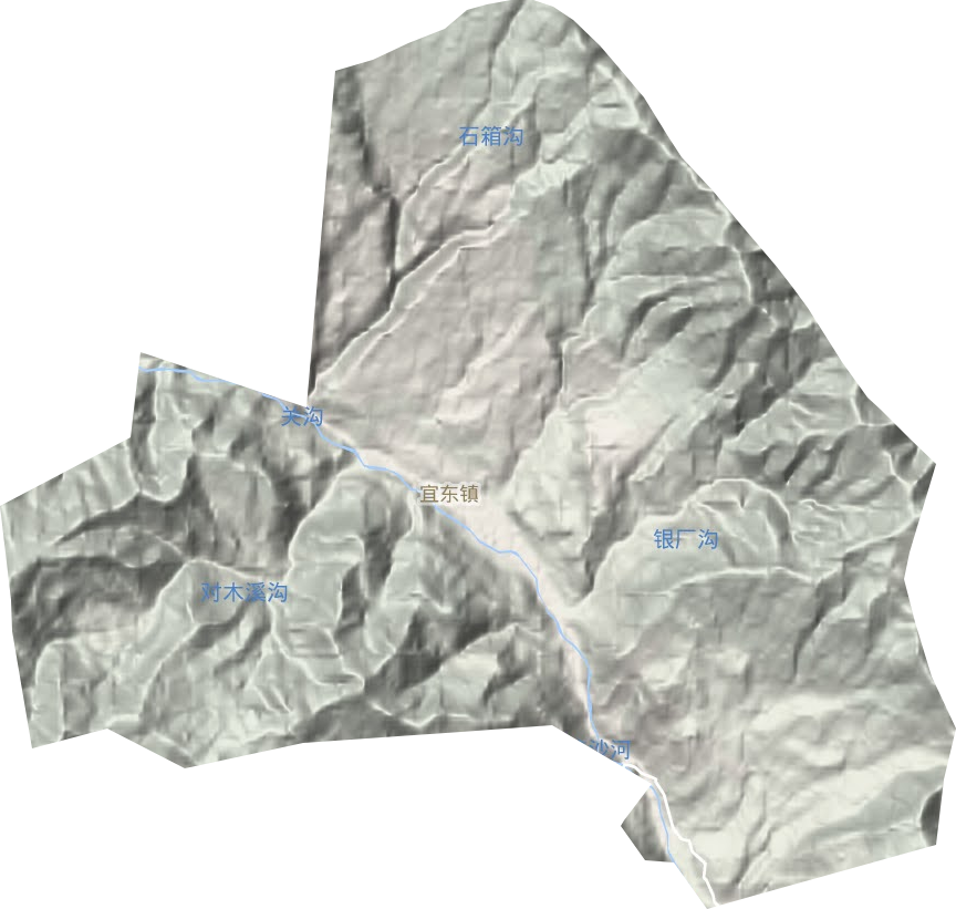 宜东镇地形图
