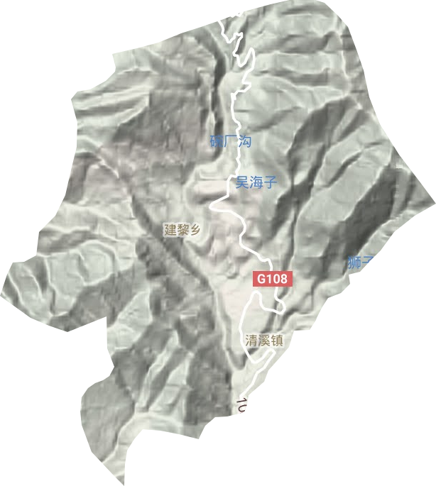 清溪镇地形图