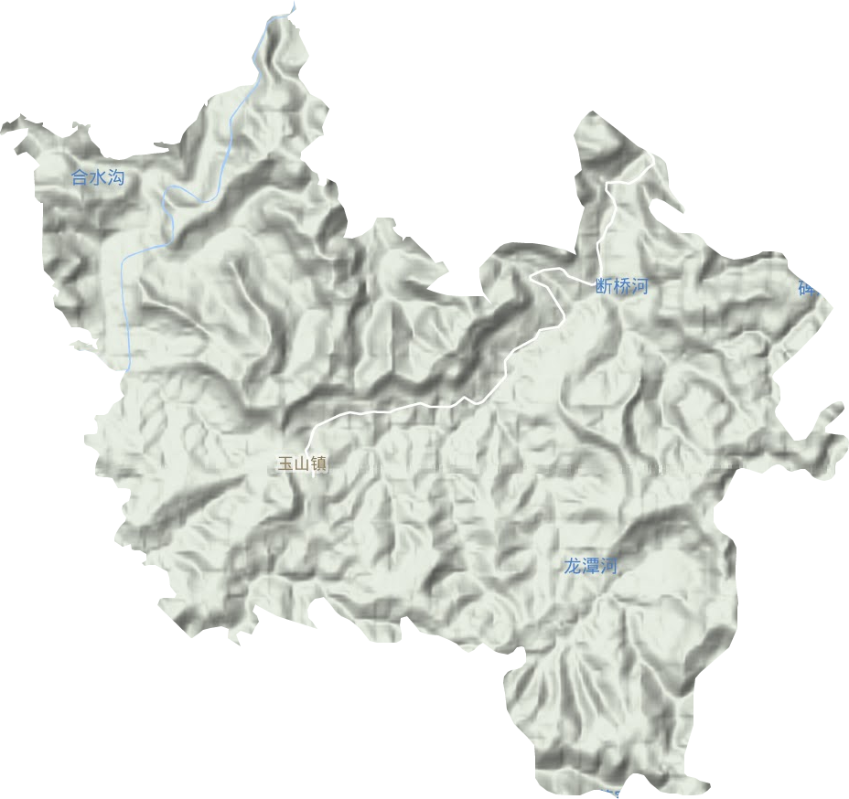 玉山镇地形图