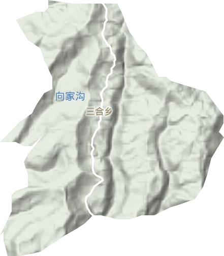 三合乡地形图