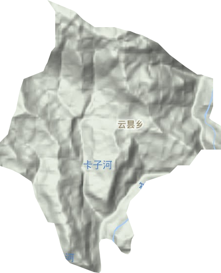 云昙乡地形图