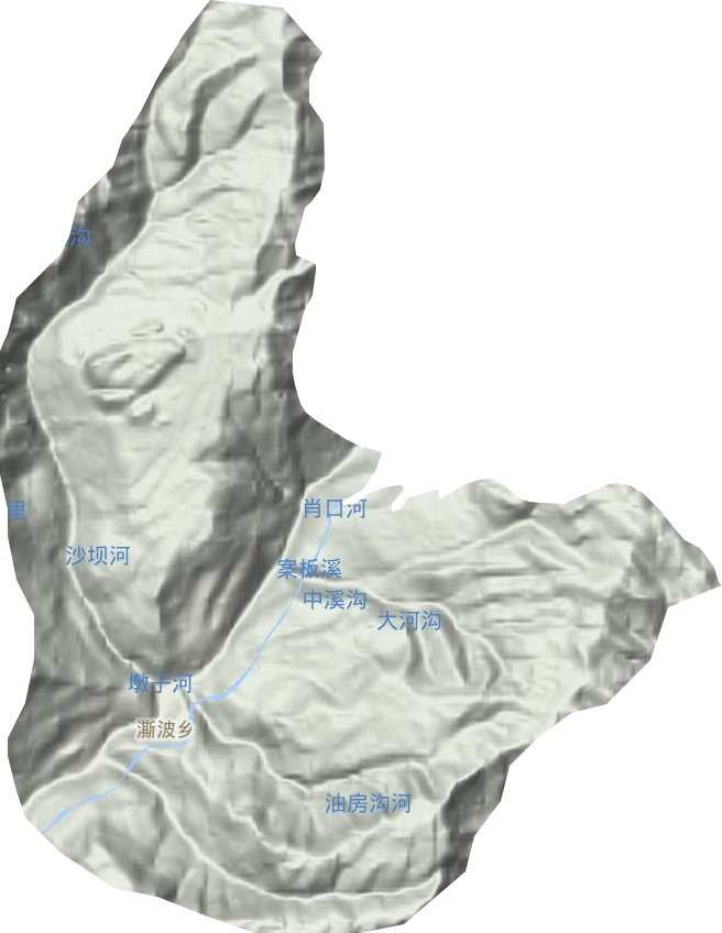 澌波乡地形图