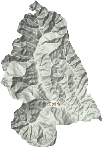 陈河乡地形图
