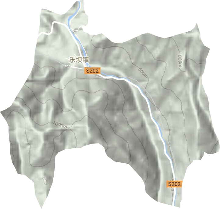 乐坝镇地形图