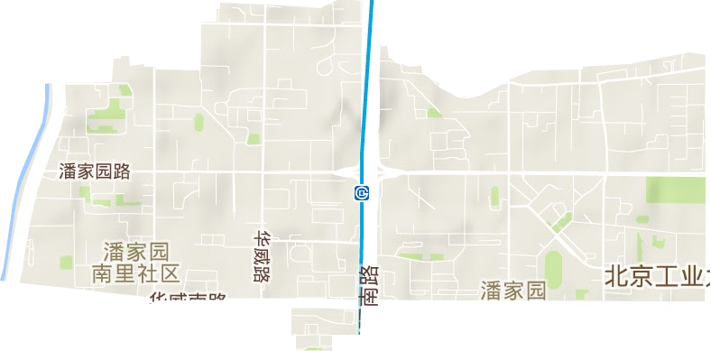 潘家园街道地形图