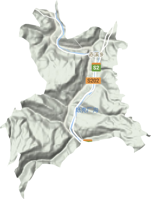 赤溪乡地形图