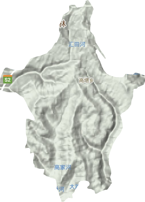 高塔乡地形图