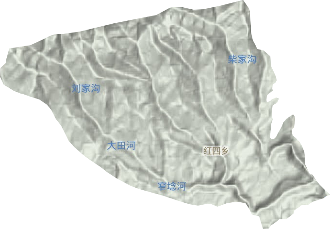 红四乡地形图