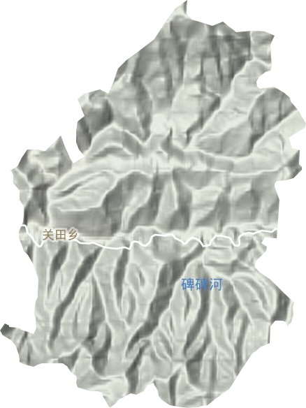 关田乡地形图