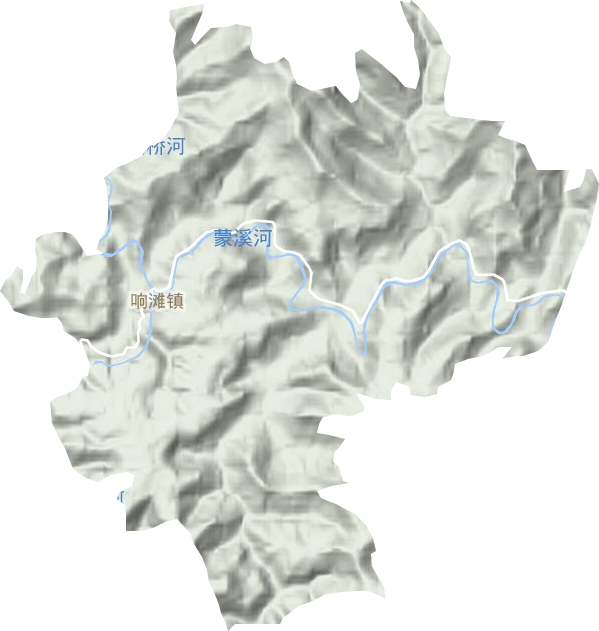 响滩镇地形图