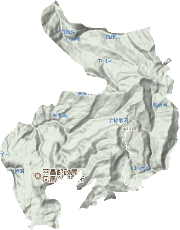笔山镇地形图