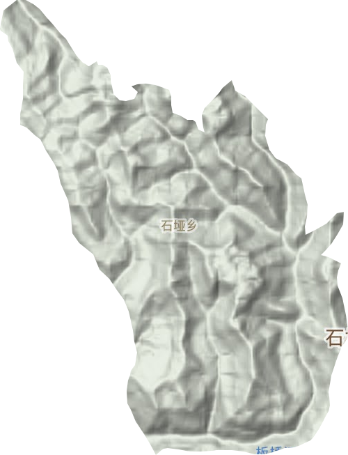 石垭乡地形图