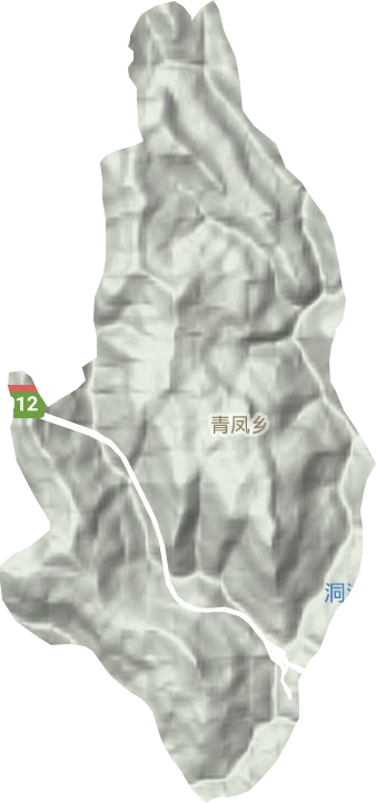 青凤镇地形图