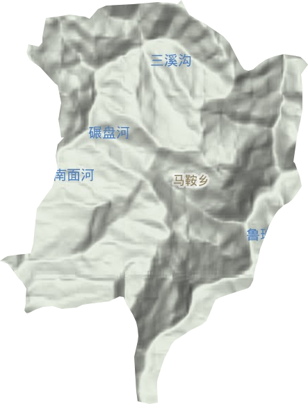 马鞍乡地形图