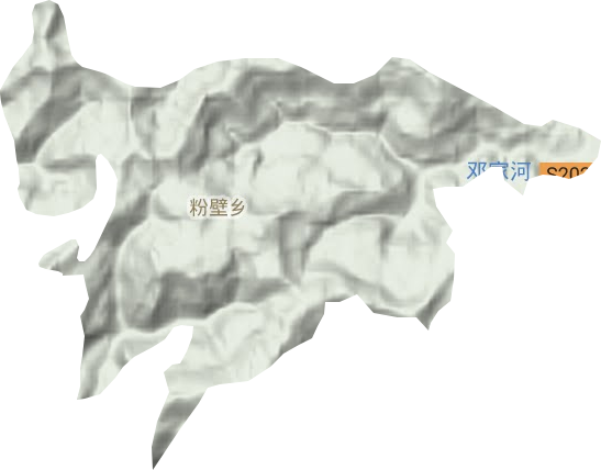 粉壁乡地形图