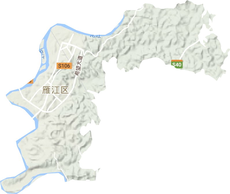 宝台镇地形图