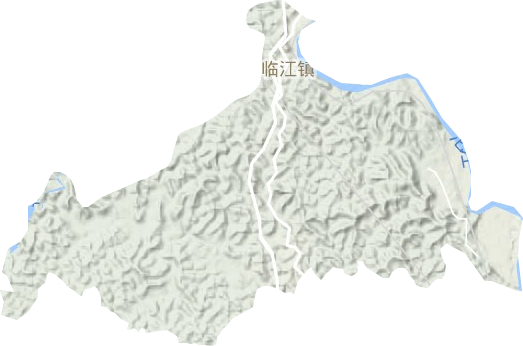 临江镇地形图