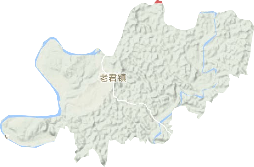 老君镇地形图