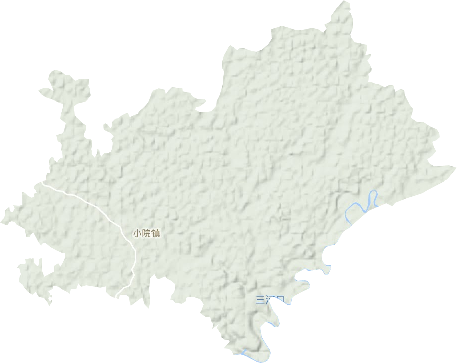 小院镇地形图